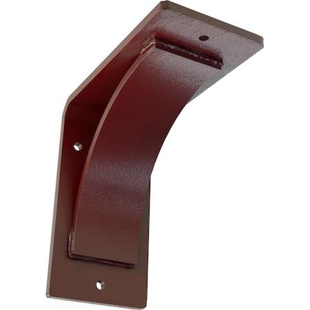 Ekena Millwork Morris Steel Bracket, Hammered Bright Red 3"W x 6"D x 6"H BKTM03X06X06MOHRE